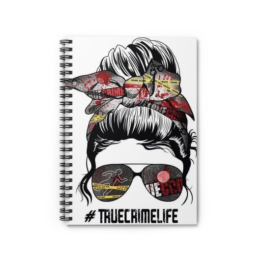 True crime Spiral Notebook - Ruled Line