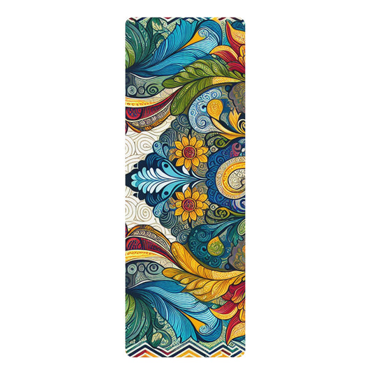Floral Rubber Yoga Mat